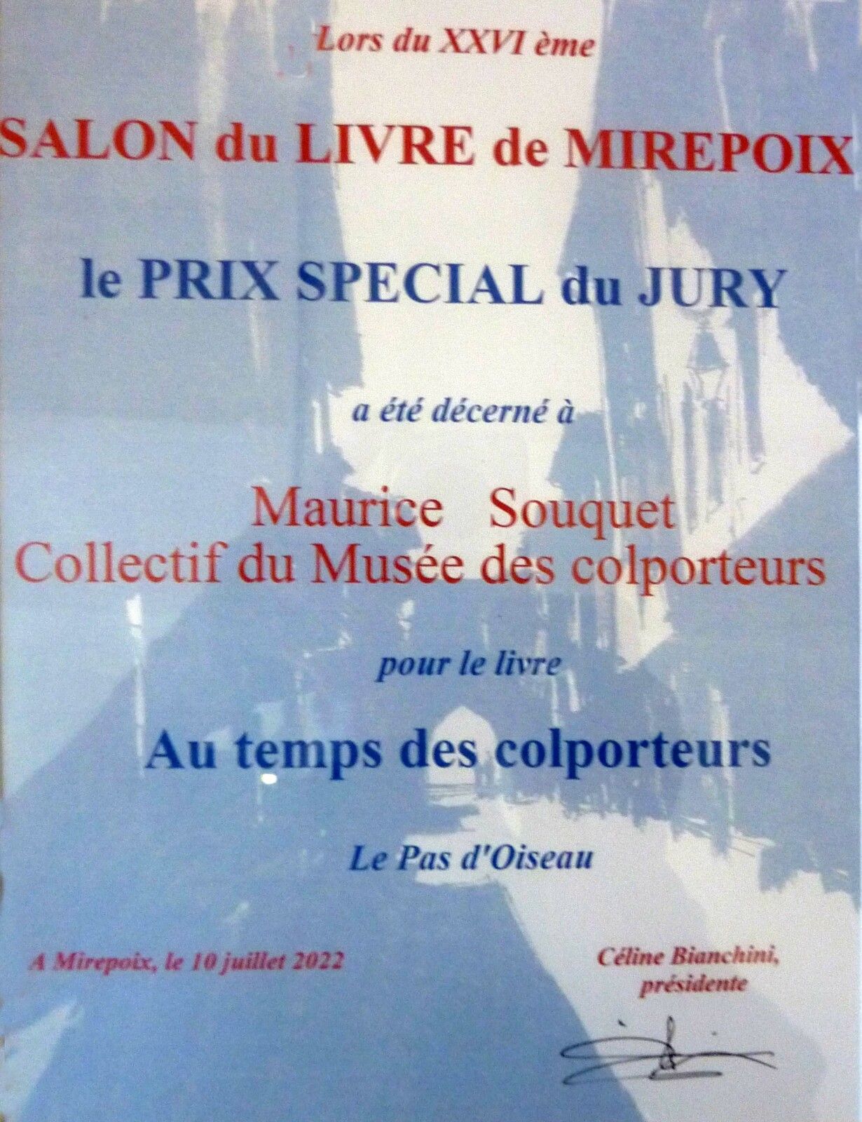 Le prix du livre est attribué à