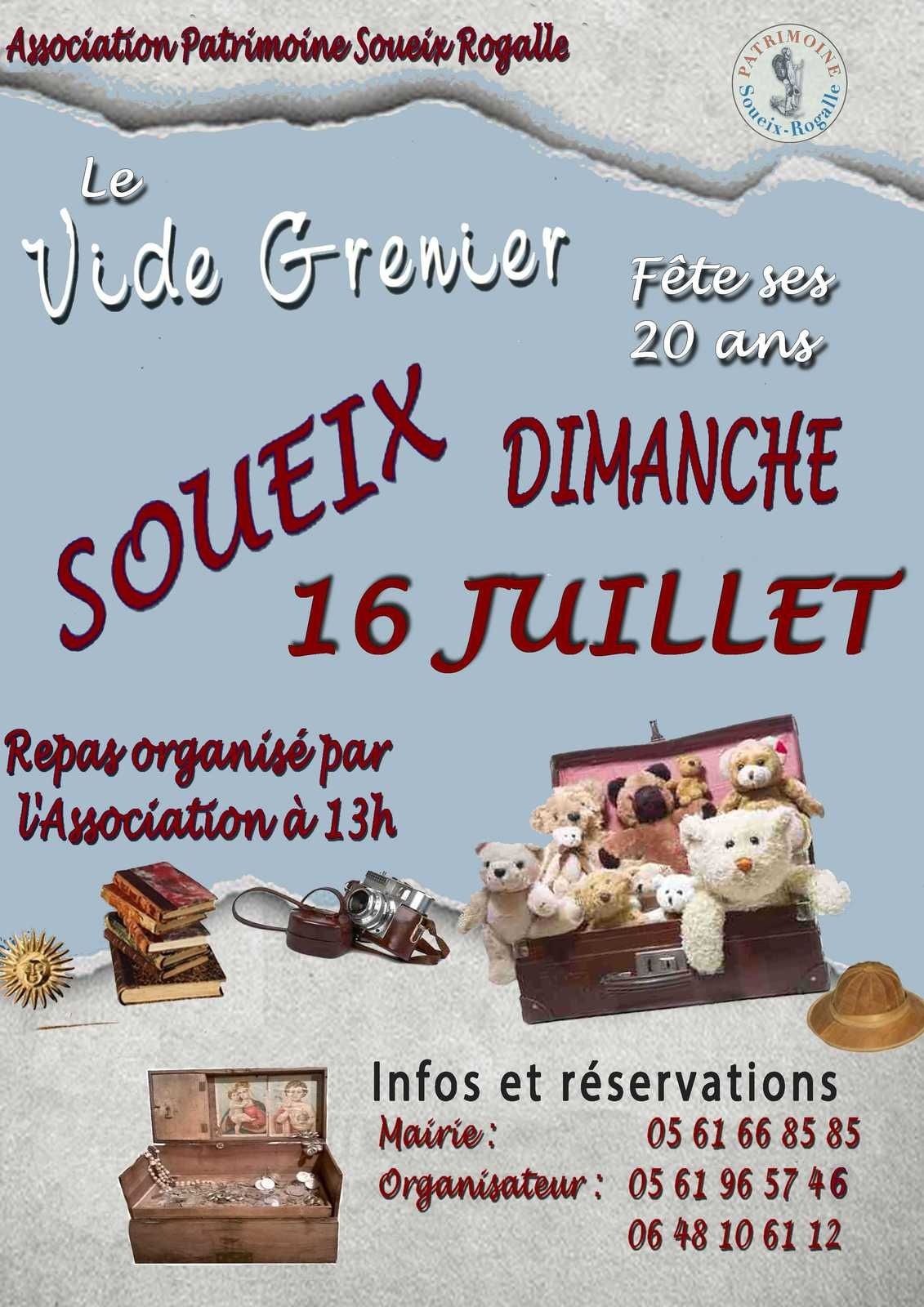 VIDE GRENIER  : VINGT ANS
